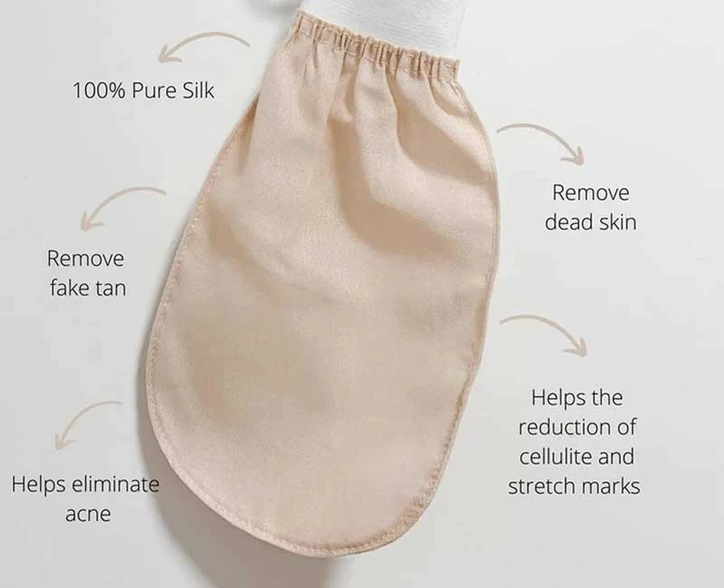 Gant Exfoliant en SOIE